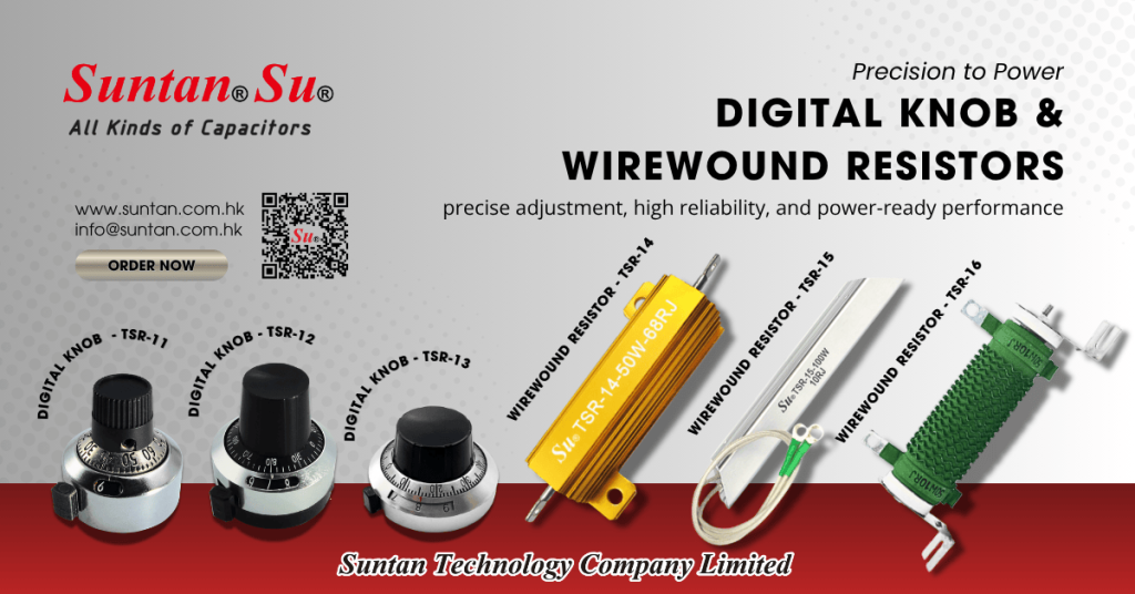Suntan TSR-11 to TSR-16 digital knob and wirewound resistors—precision adjustment and high-reliability for industrial power control.